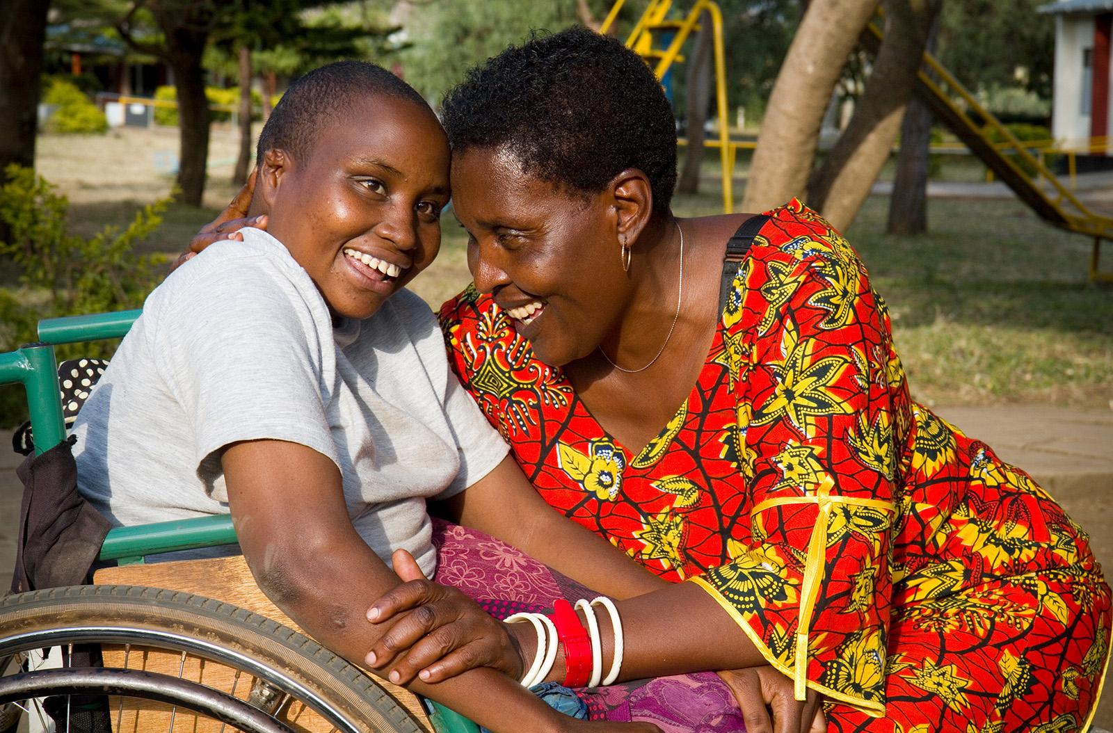 Anna with girl child