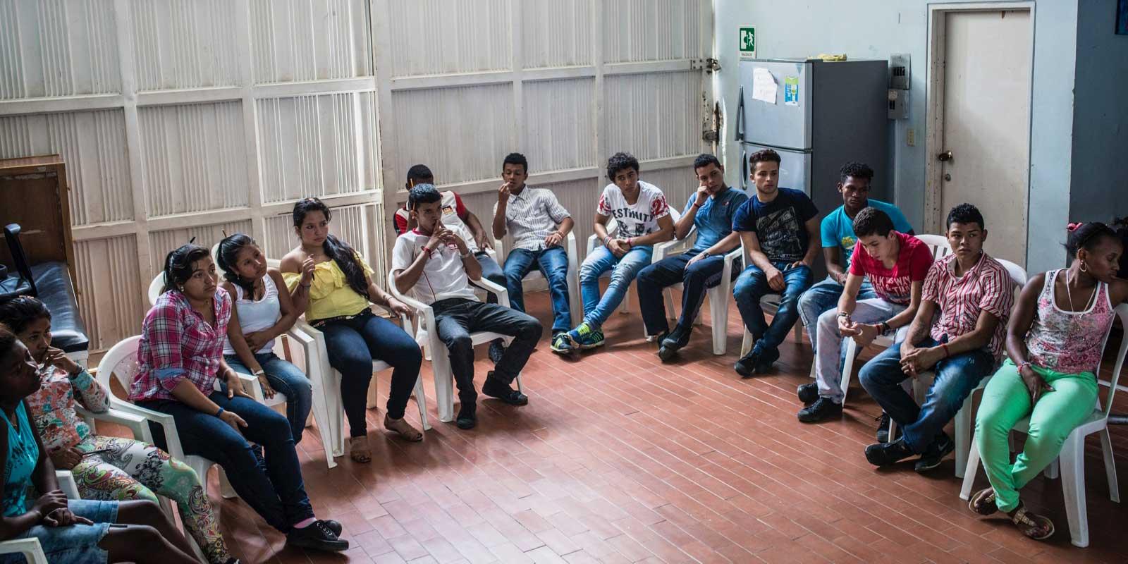 Group of young people