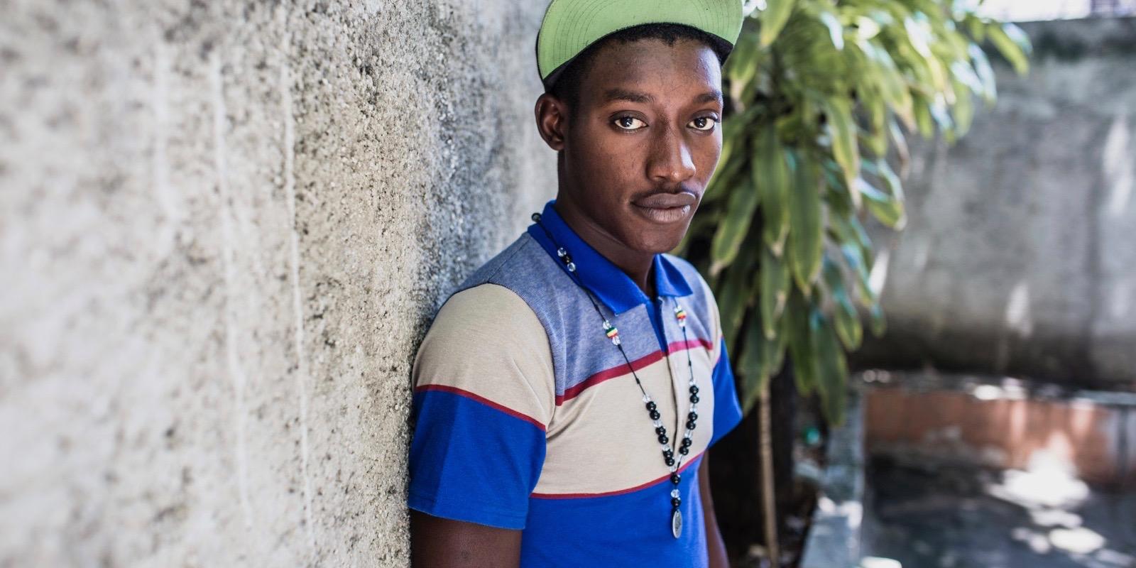 A portrait of a boy.