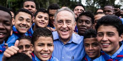 Gabriel with children