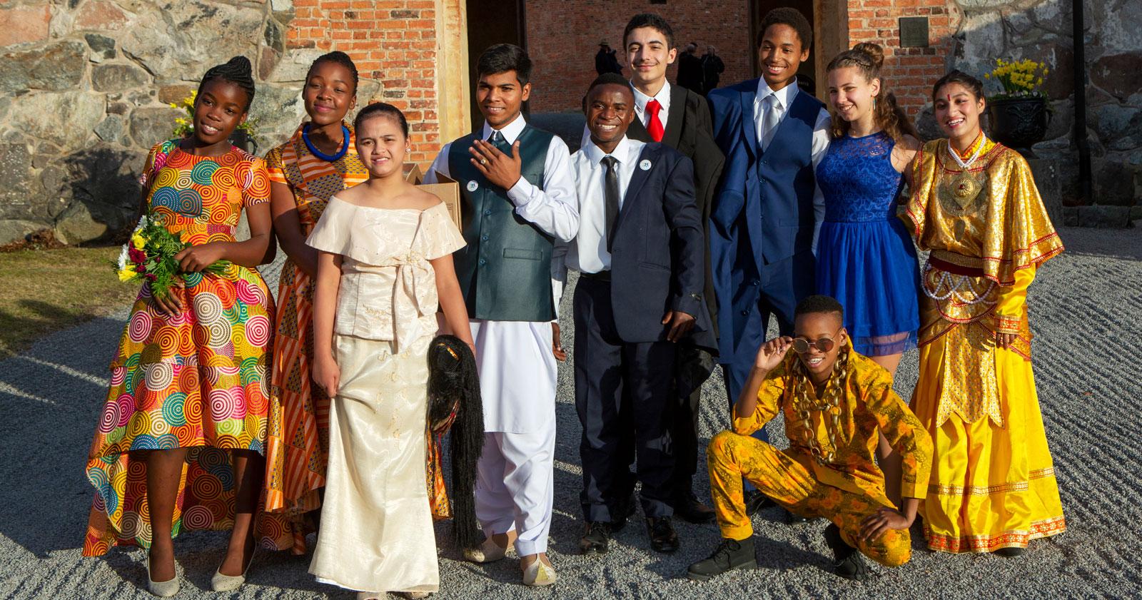 The Child Jury standing together outside