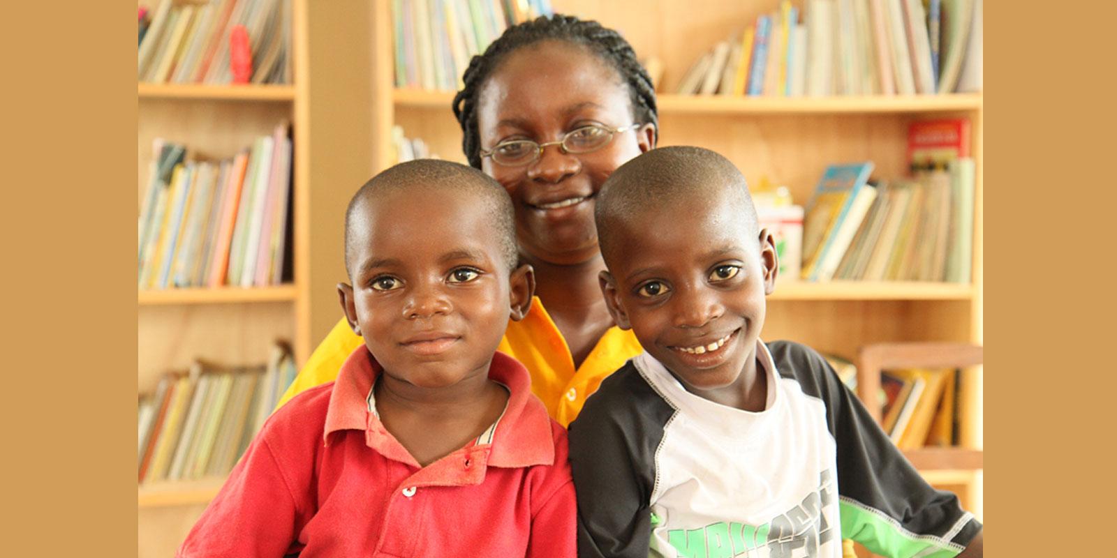 Linda and two of the boys
