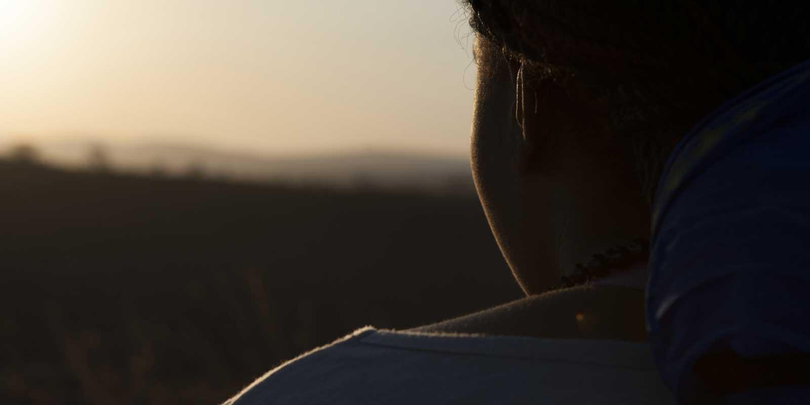 Girl seen from behind