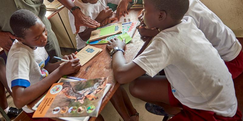 Children in classroom 