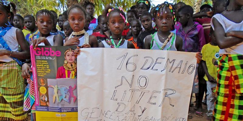 group of children on No Litter Day