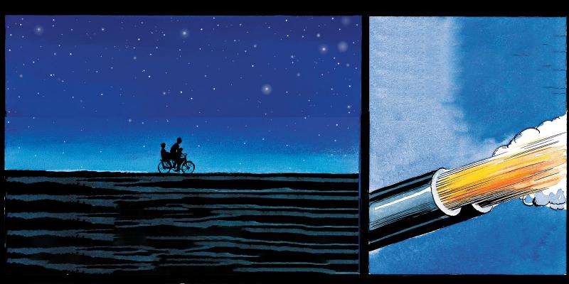 Graphic novel outtake.