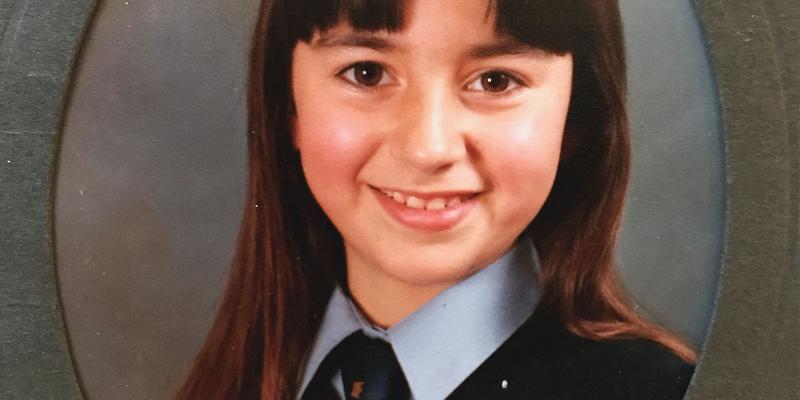Rachels school photo, in uniform.