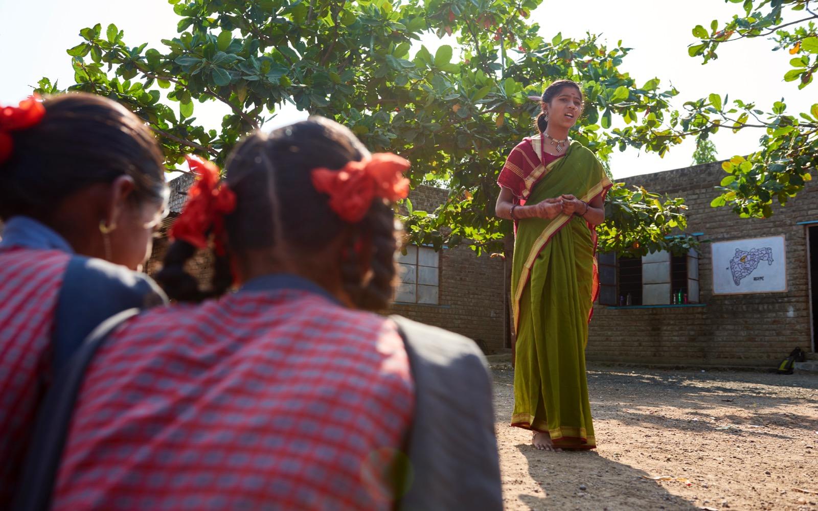 two girls and a woman