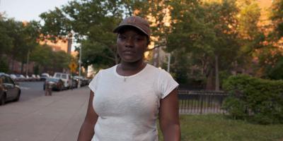 Shaquana standing outside in sunset